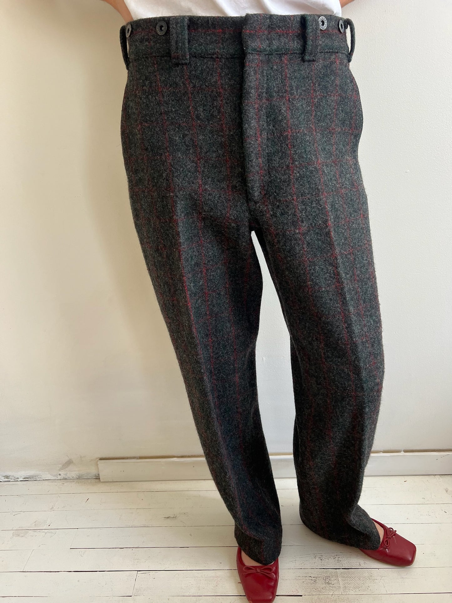 Woolrich Plaid Wool Pant