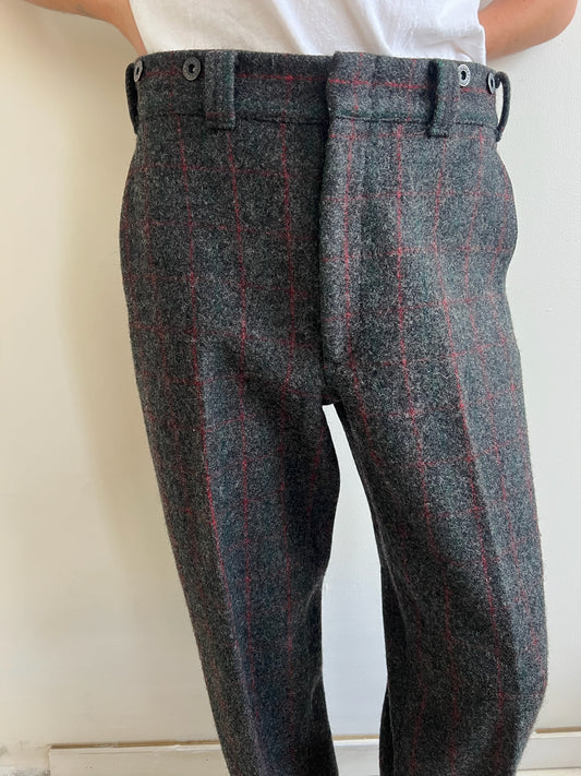 Woolrich Plaid Wool Pant