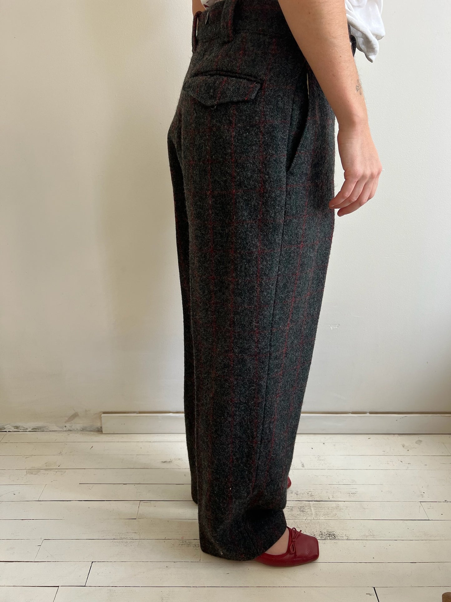 Woolrich Plaid Wool Pant