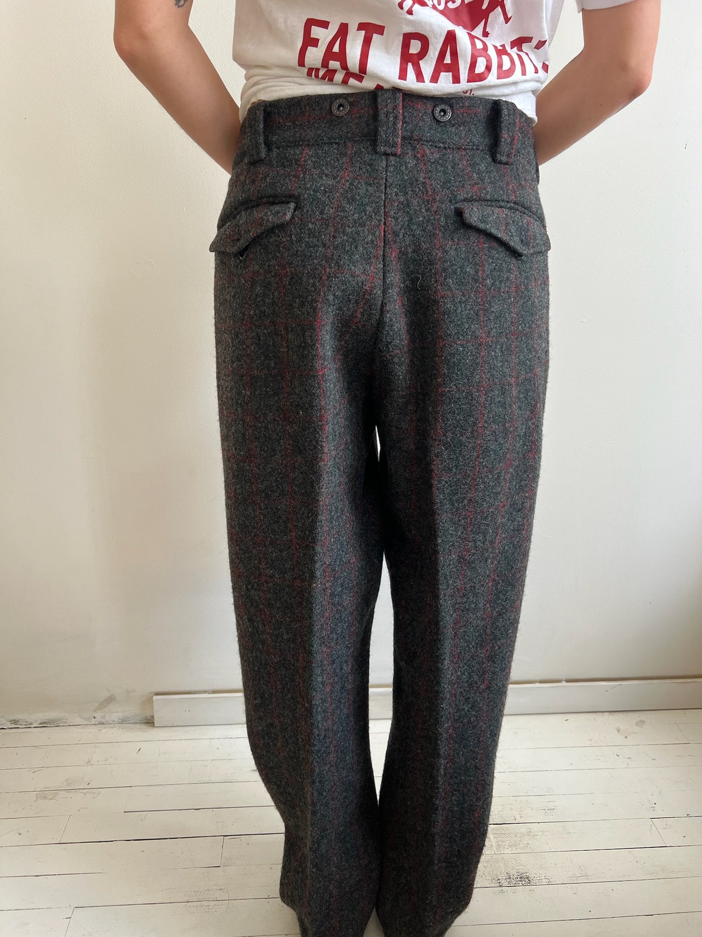 Woolrich Plaid Wool Pant