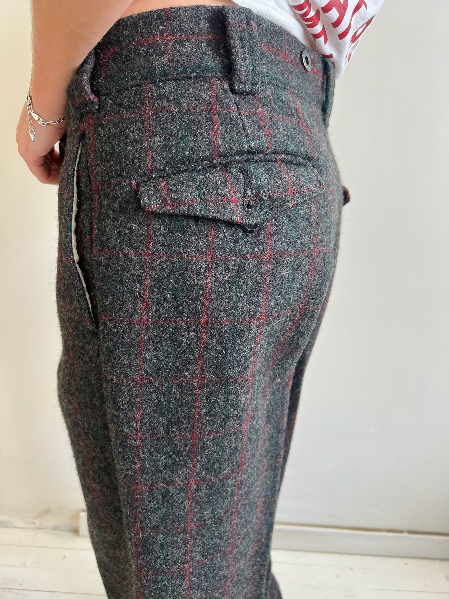 Woolrich Plaid Wool Pant