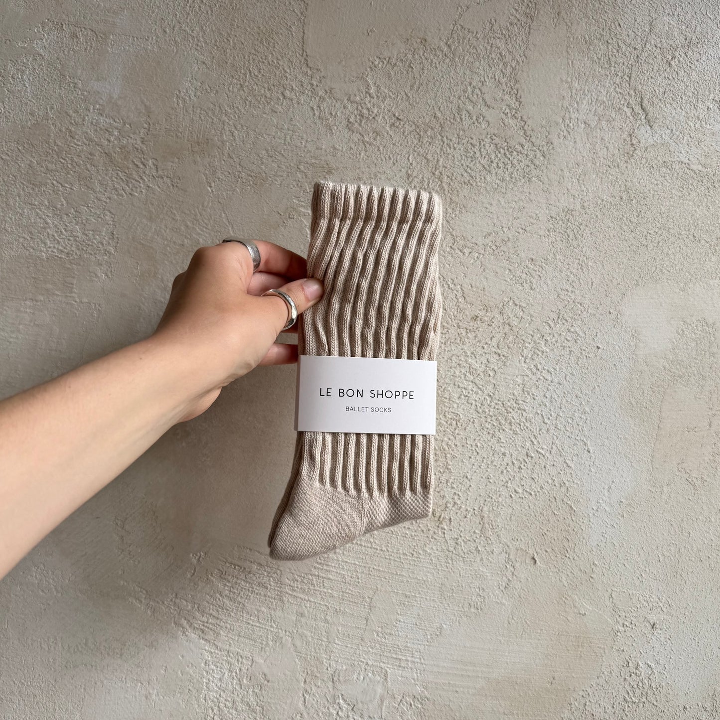 Ballet Socks in Oatmeal By Le Bon Shoppe