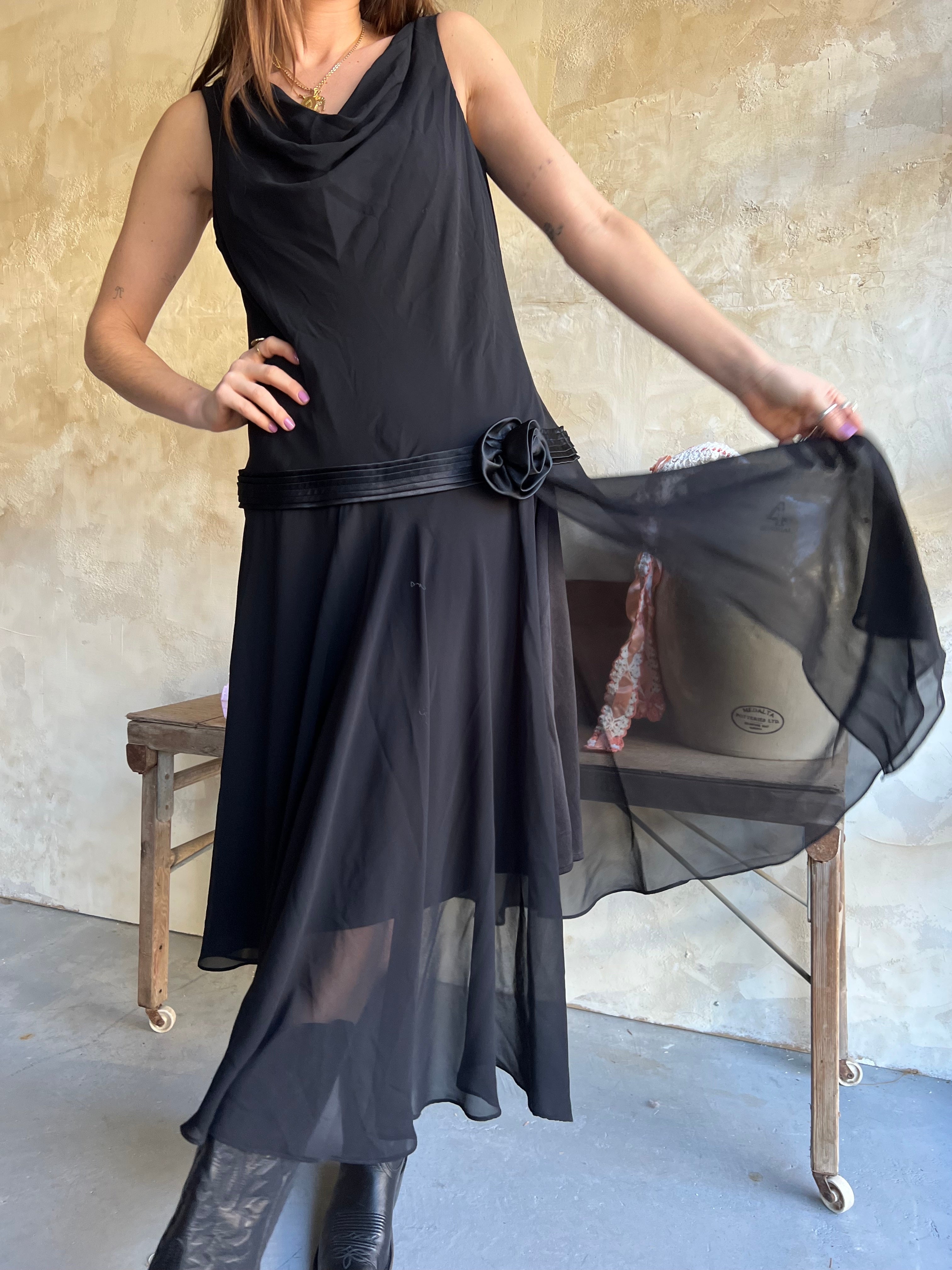 Black Asymmetrical Dress