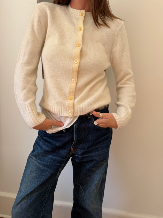 Ivory Knit Cardigan