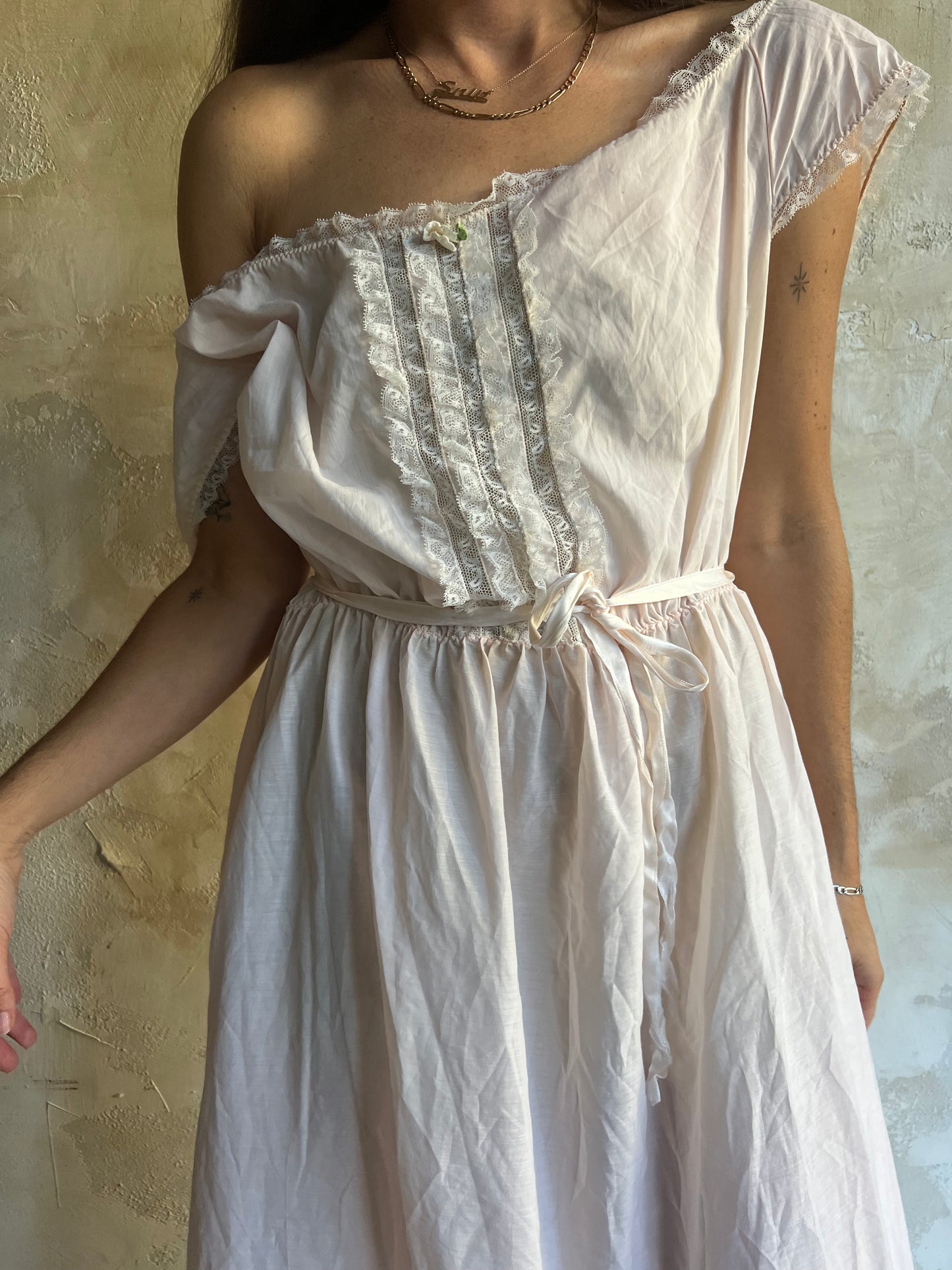 Baby Pink Cotton Baby Doll Nightie