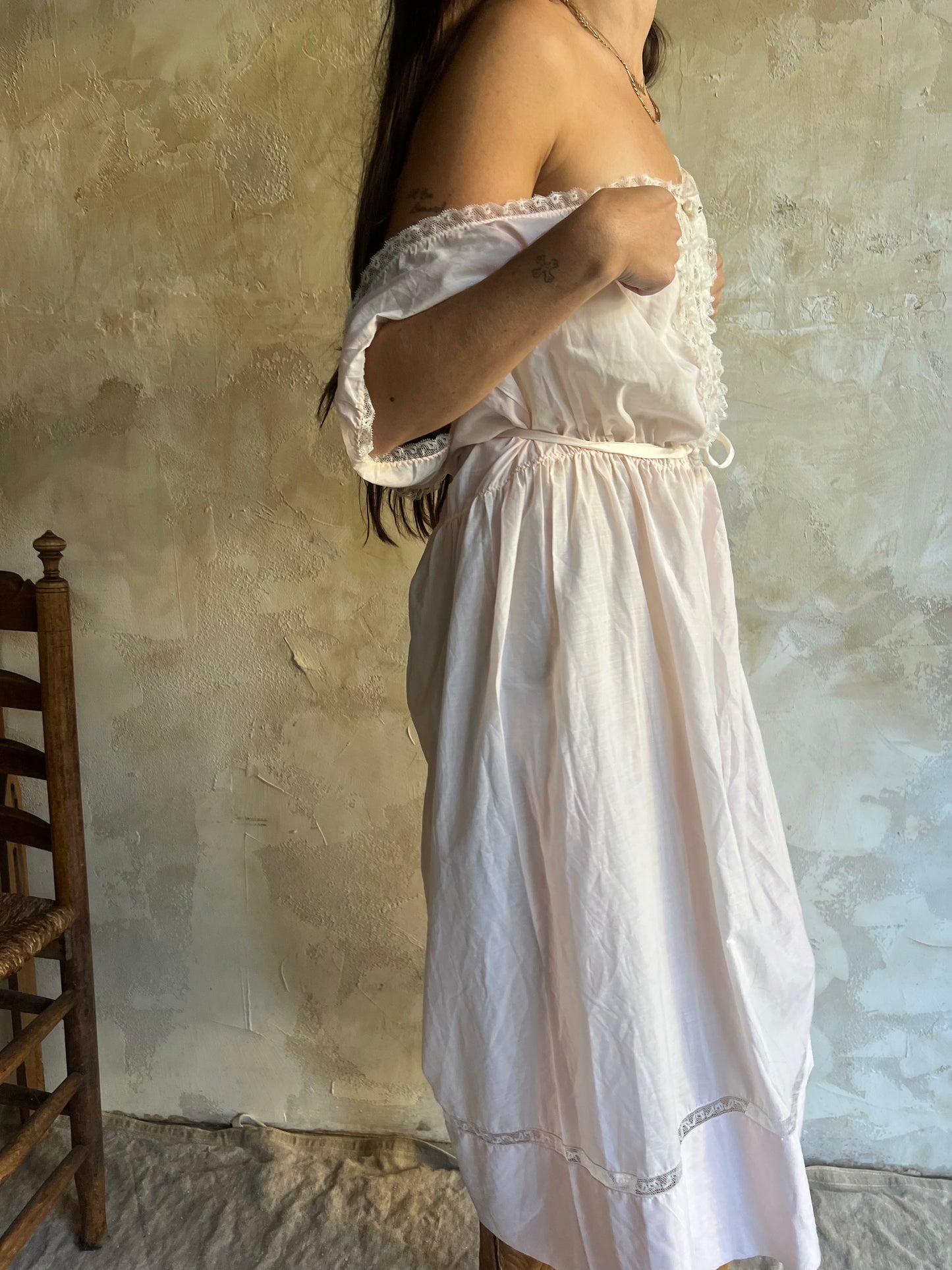 Baby Pink Cotton Baby Doll Nightie