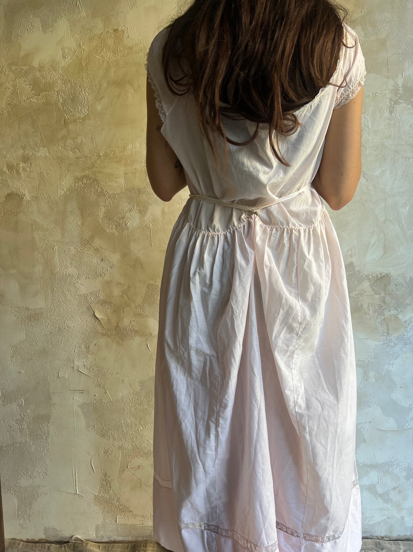 Baby Pink Cotton Baby Doll Nightie