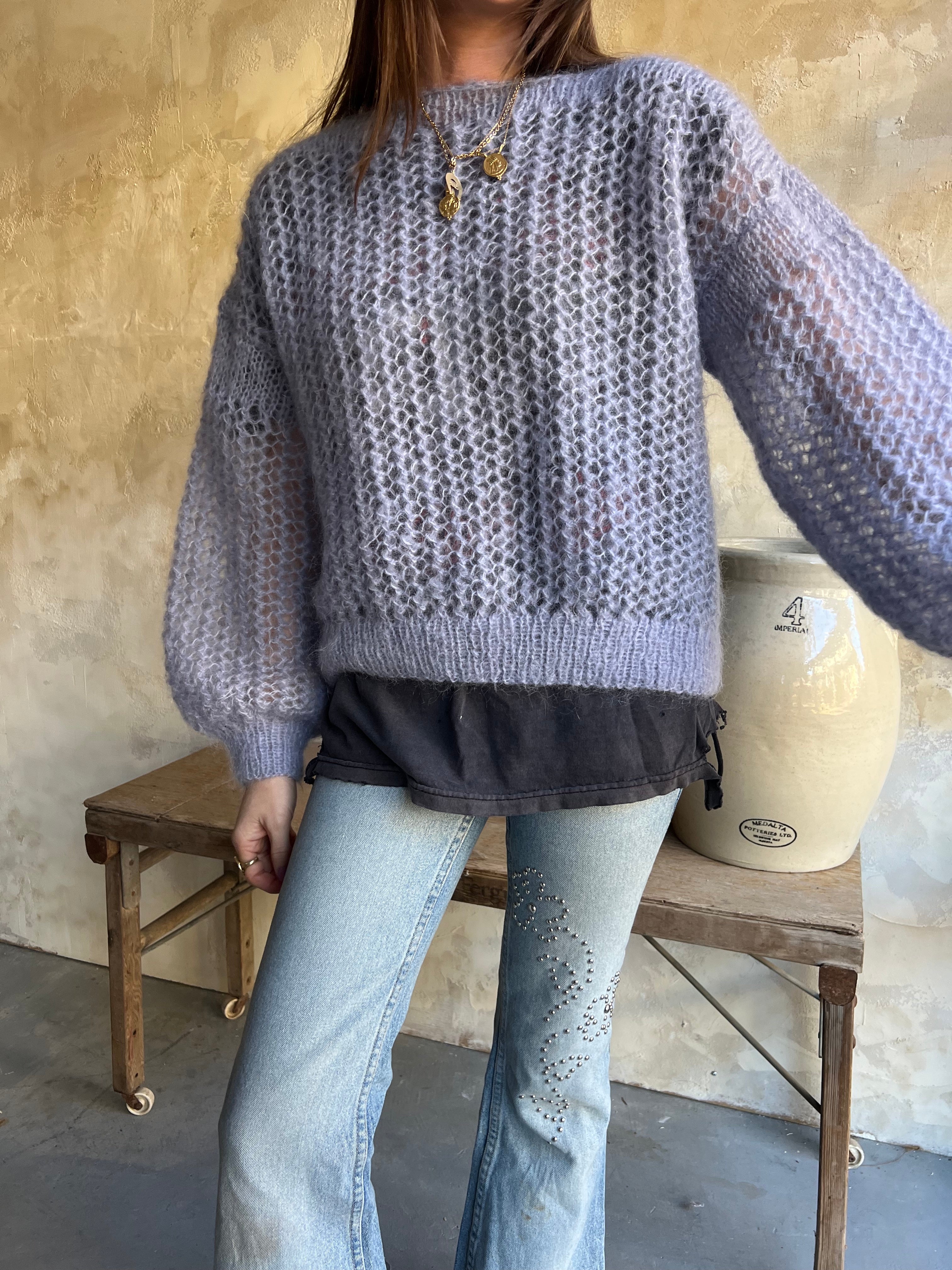 Lavender Knit Sweater