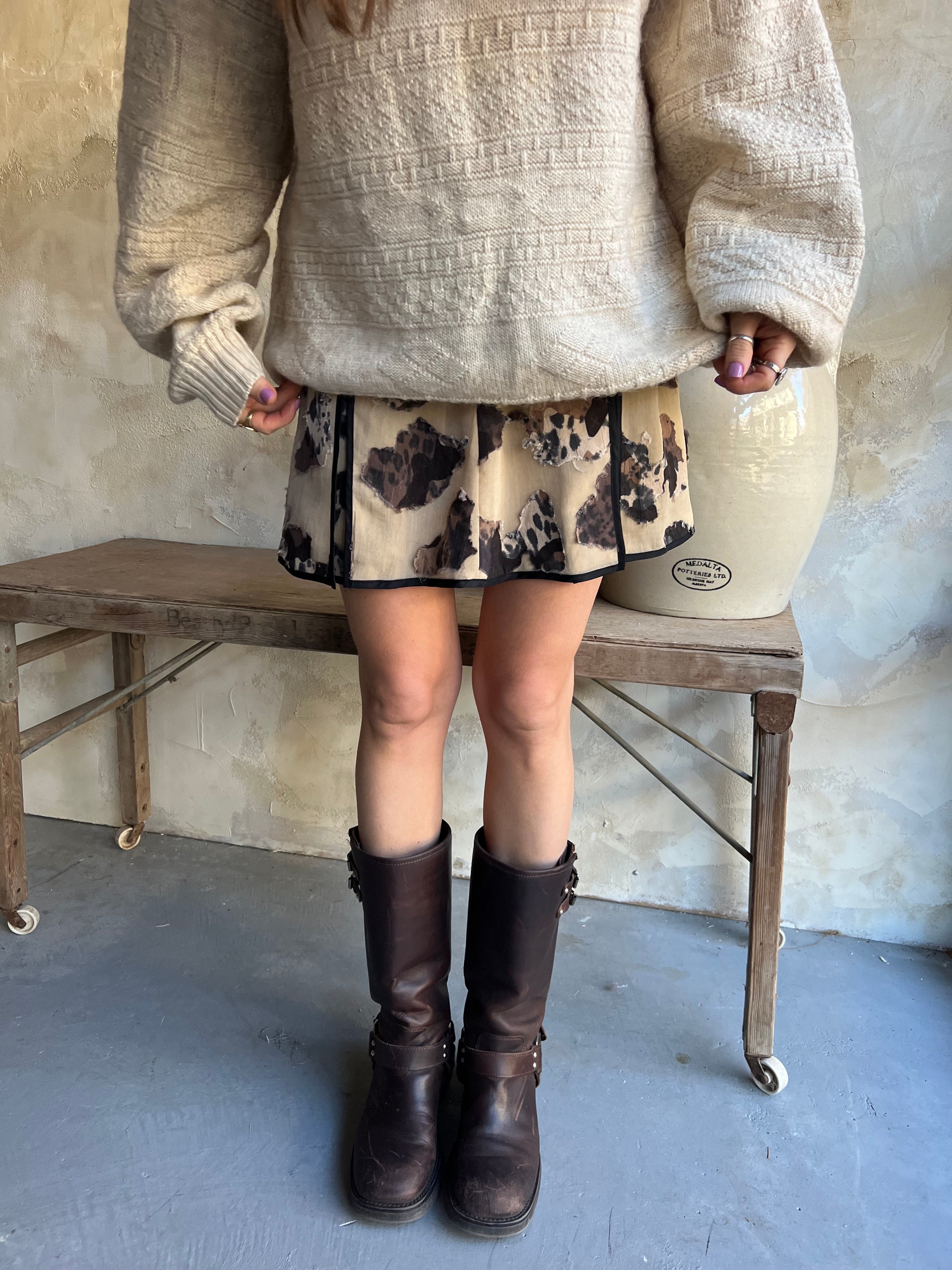 Holt Renfrew Patterned Mini Skirt