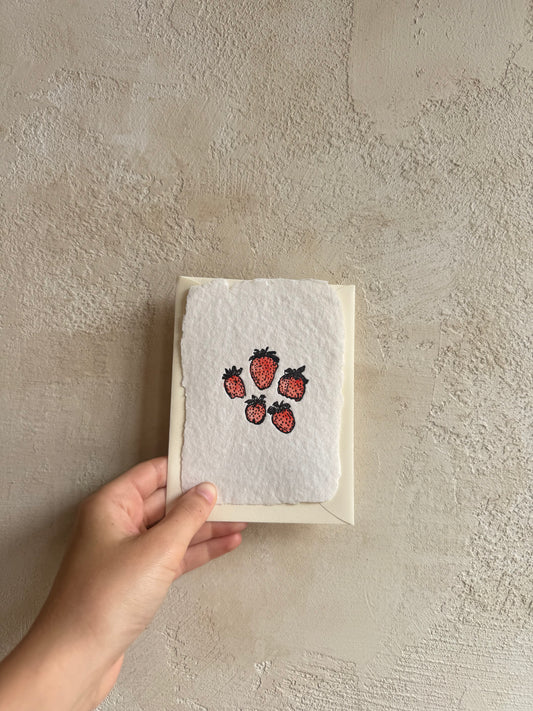 Bunch of Strawberries Card by Farmette