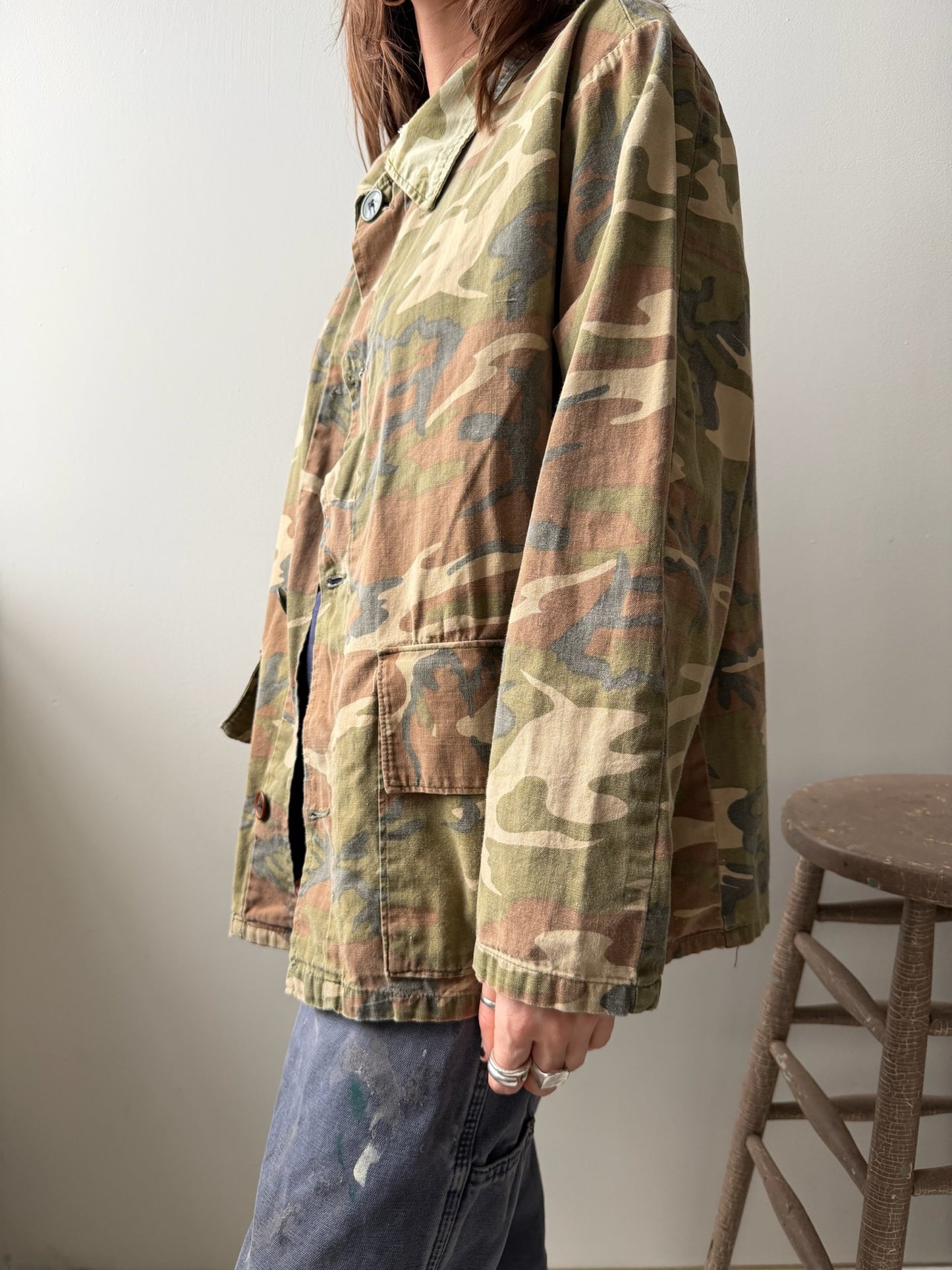 Faded Military Chore Jacket