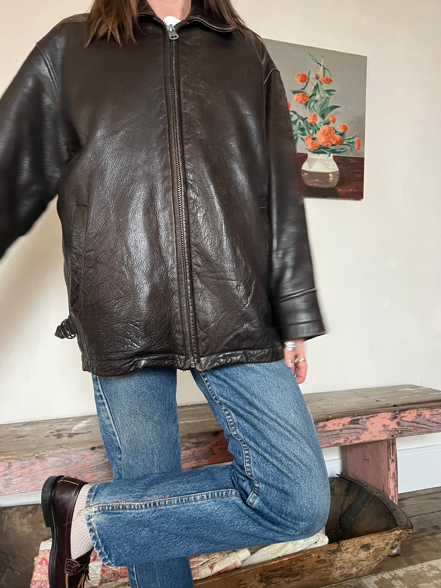 Brown Leather Jacket