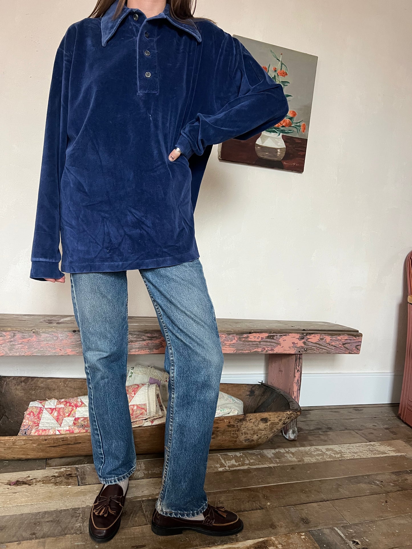 Royal Blue Valour 70s Shirt