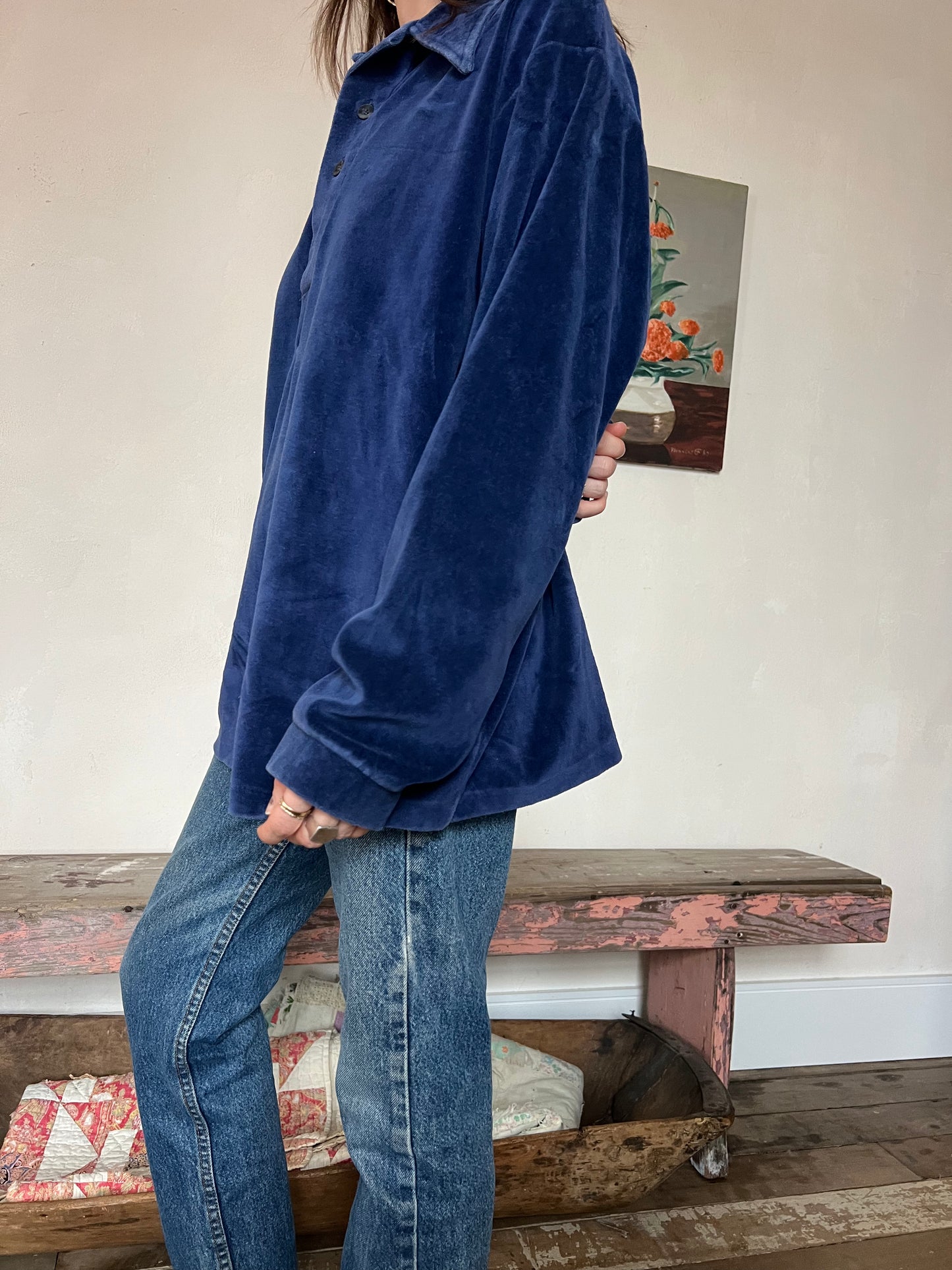 Royal Blue Valour 70s Shirt