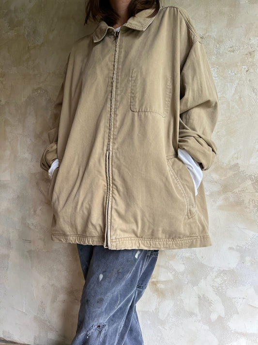 Khaki Zip Up Jacket