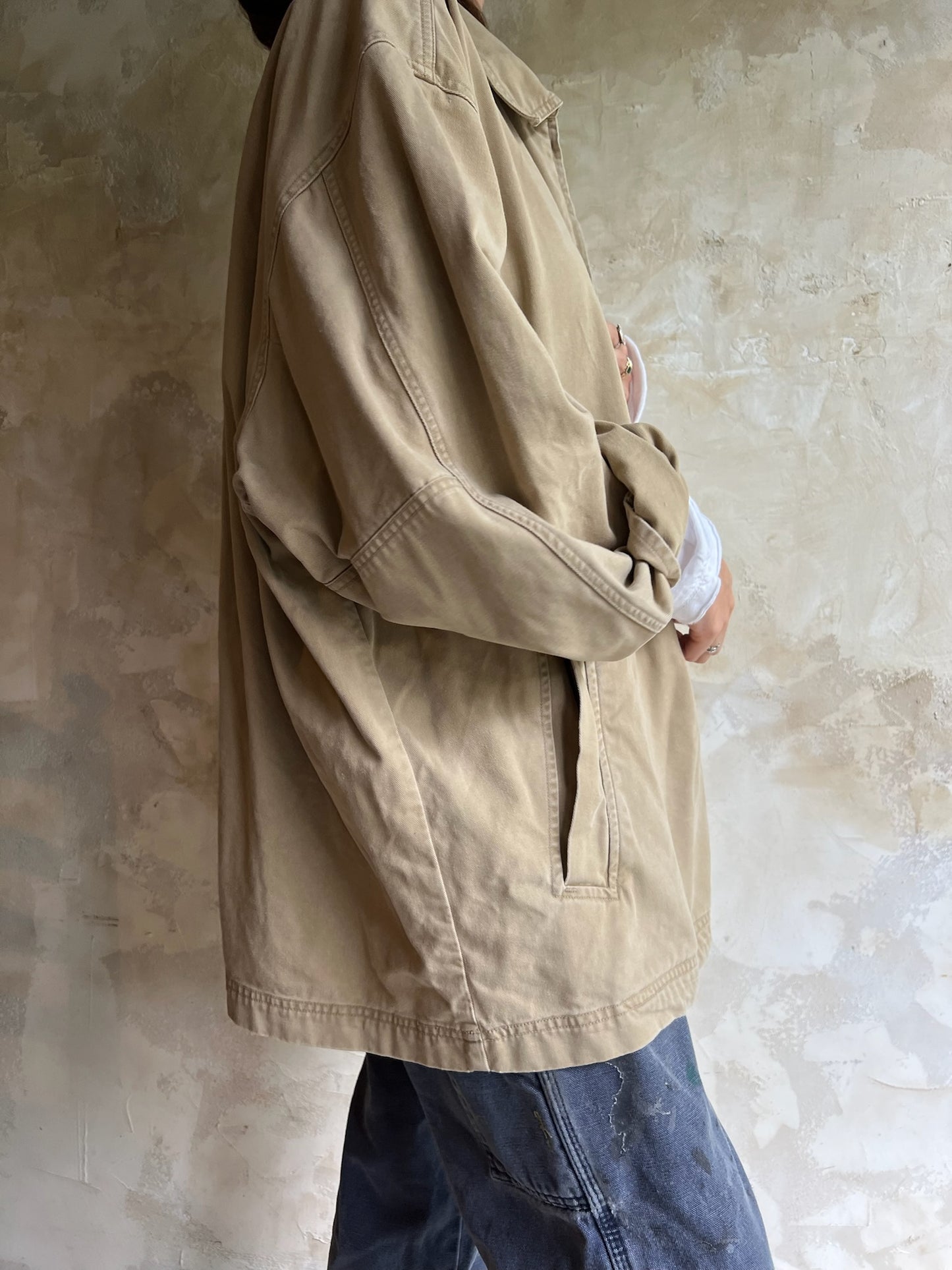 Khaki Zip Up Jacket