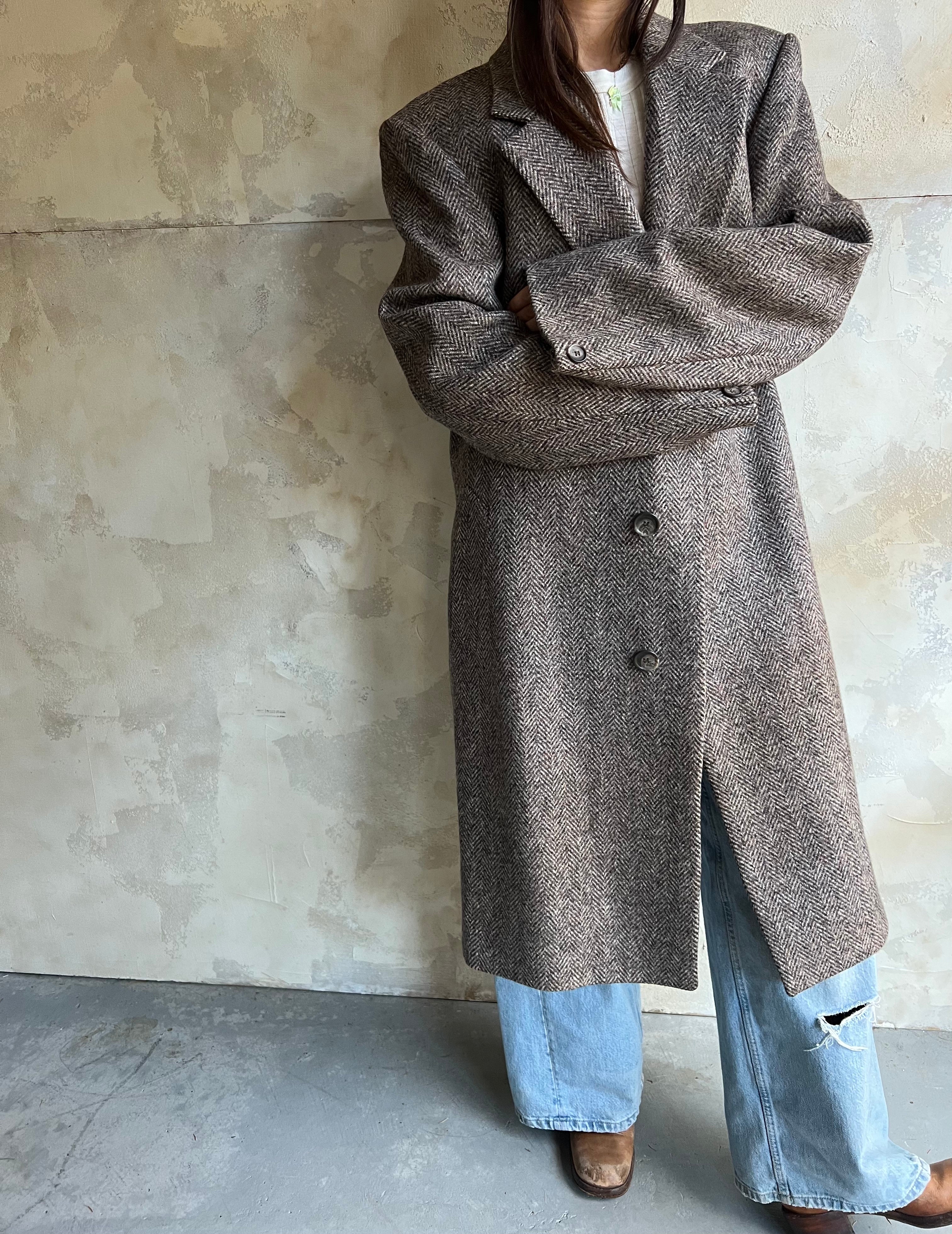 Brown Long Tweed Jacket