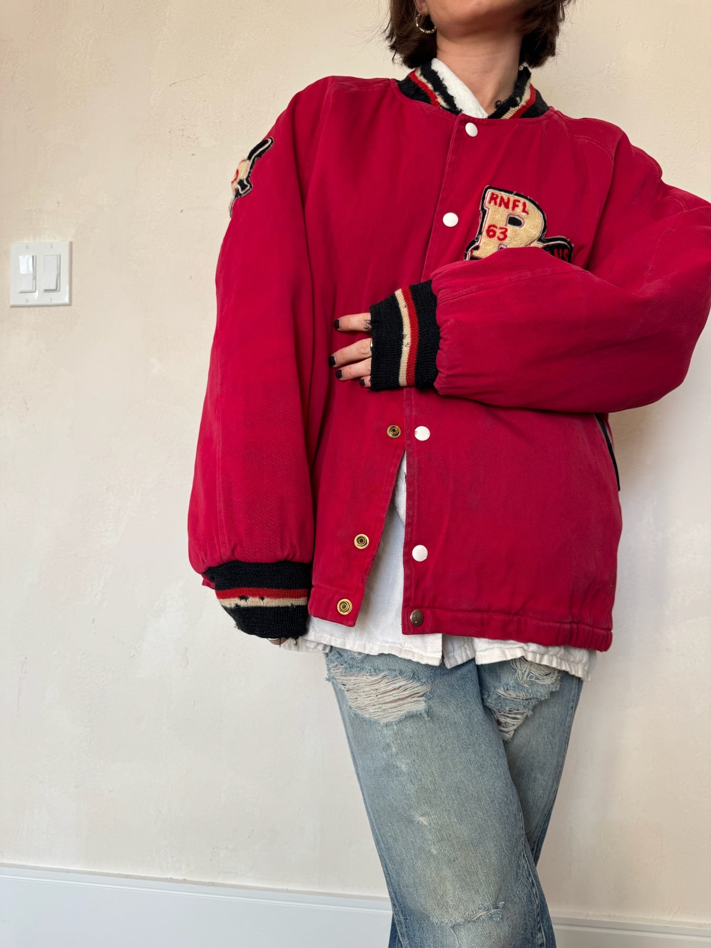 60s Red Canadians Sports Jacket