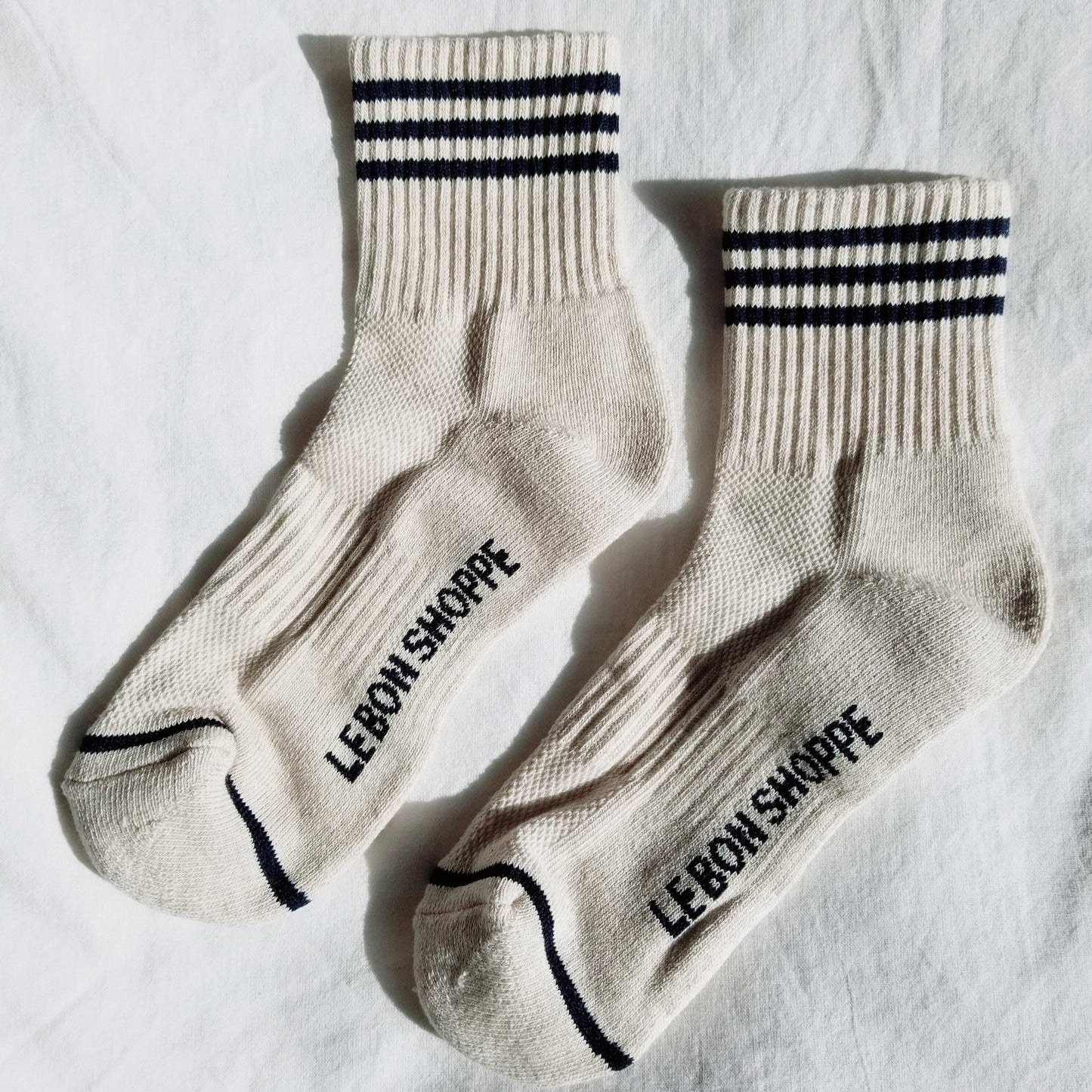 Girlfriend Socks in Oatmeal by Le Bon Shoppe