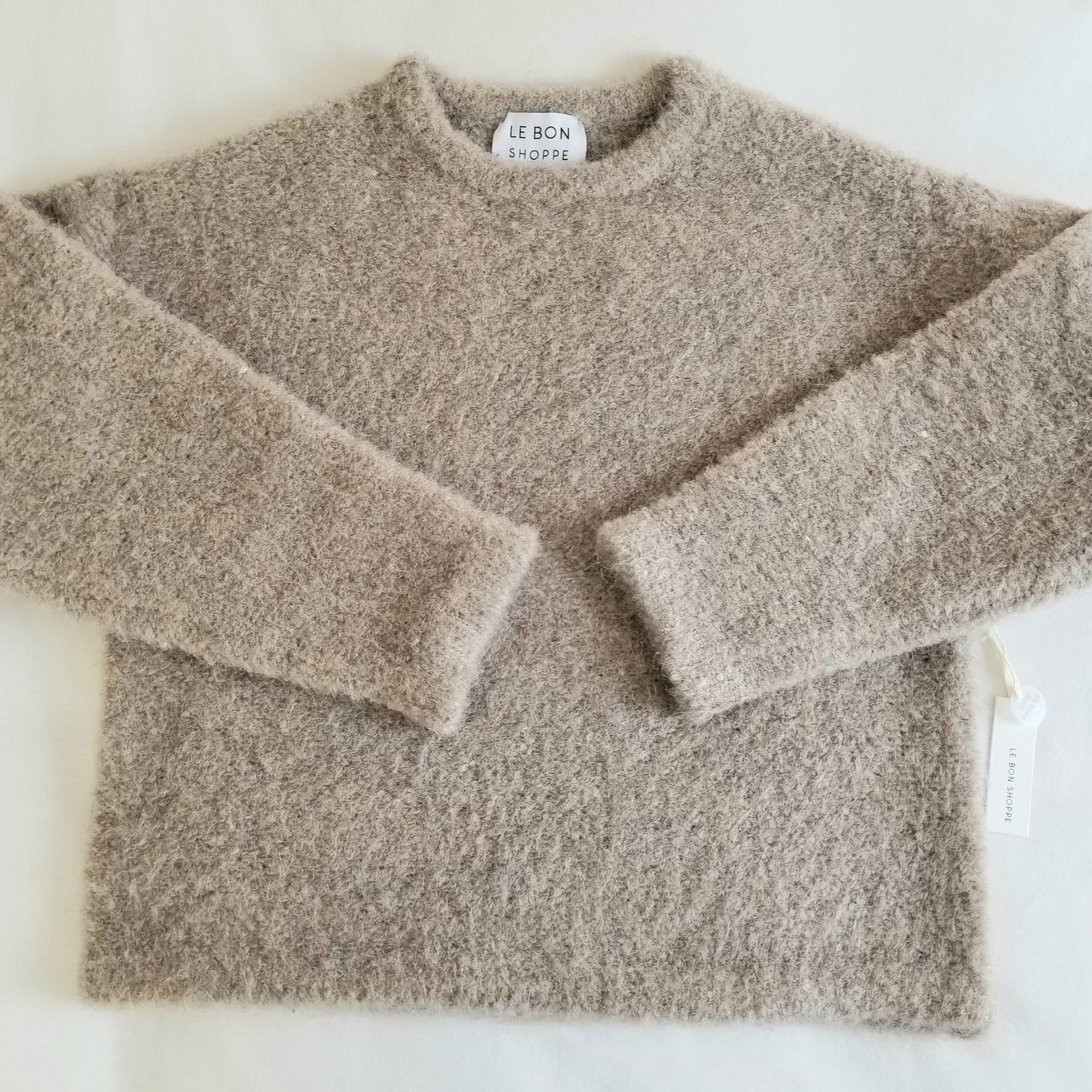 Envie Sweater in Mushroom By Le Bon Shoppe