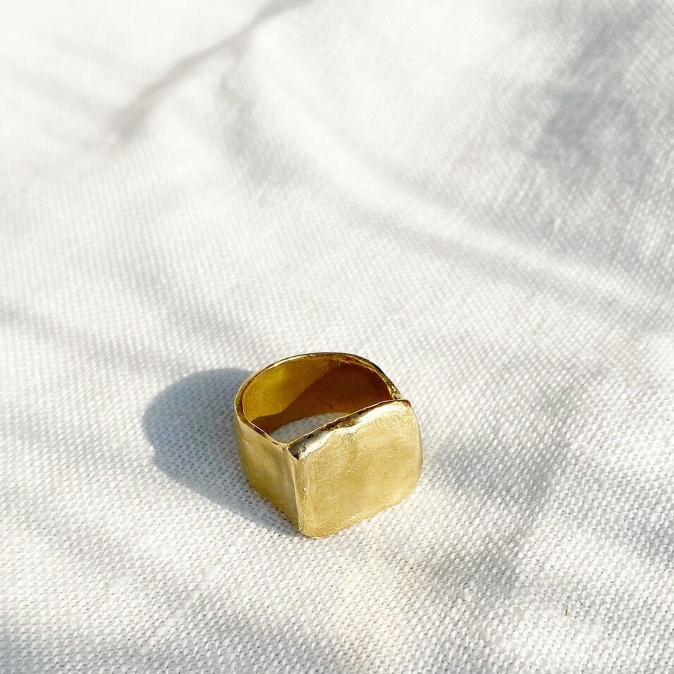 Square Signet Ring By Hawkly