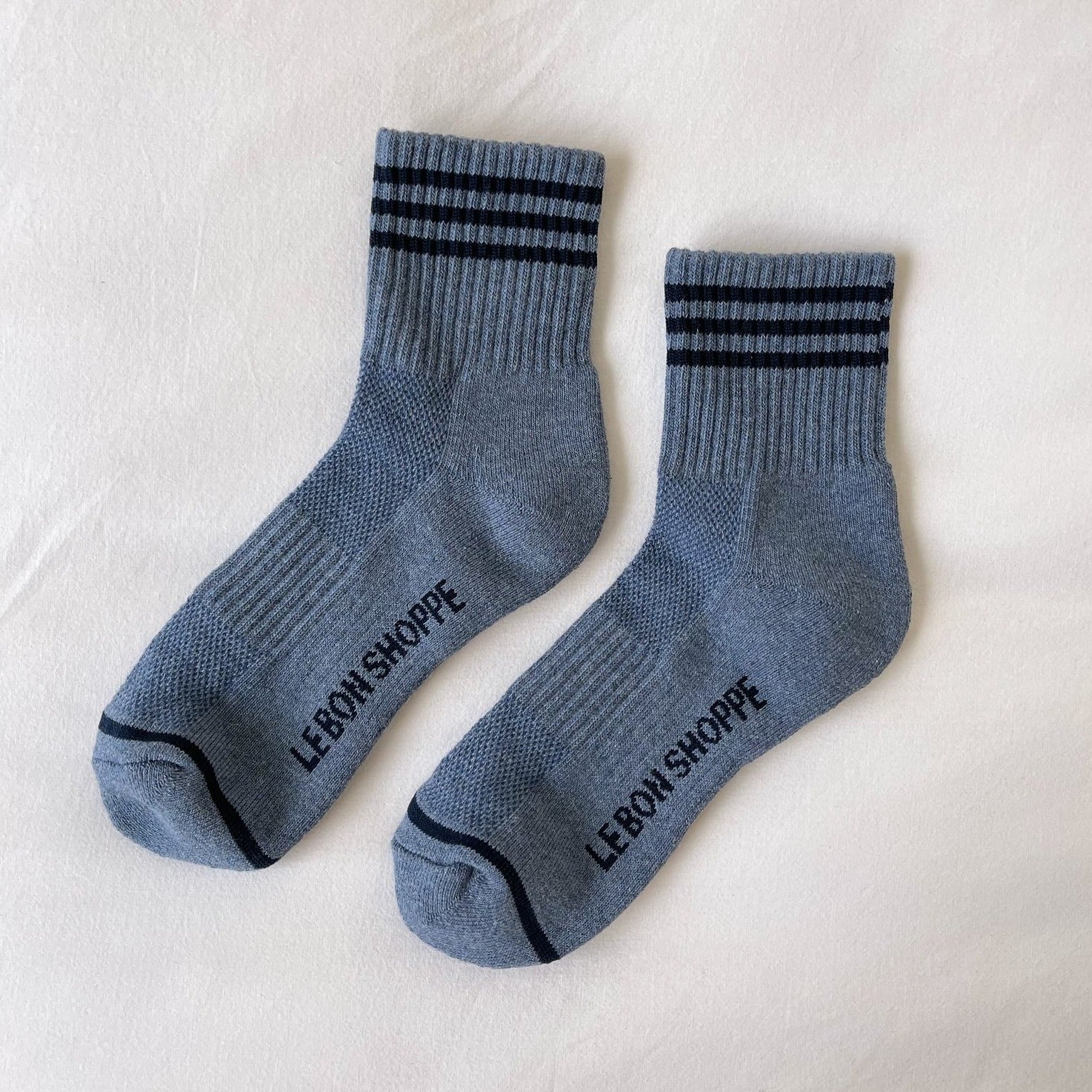 Girlfriend Socks in Indigo by Le Bon Shoppe