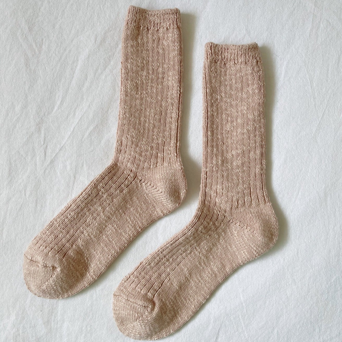Cottage Socks In Peachy Keen by Le Bon Shoppe