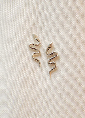Open image in slideshow, Serpent Earrings By Hawkly
